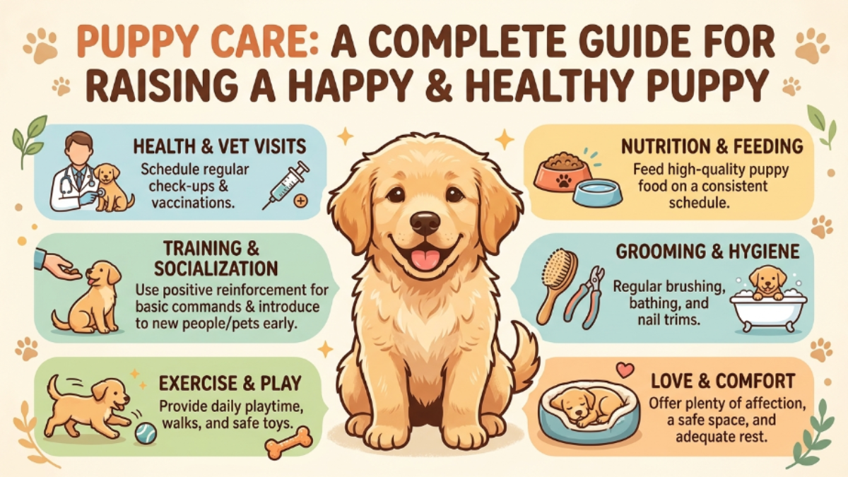Puppy Care A Complete Guide for Raising a Happy and Healthy Puppy