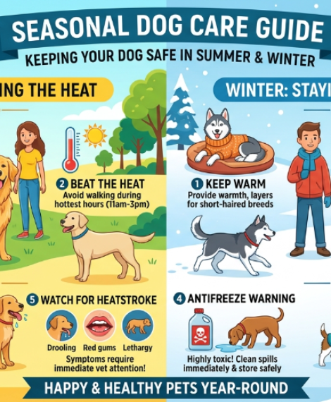Seasonal Dog Care Guide Keeping Your Dog Safe in Summer and Winter